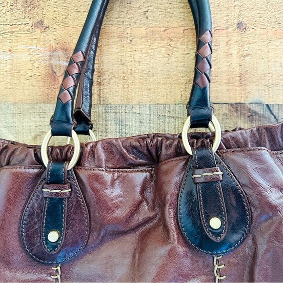 Sigrid Olsen Brown Lamb Leather Large Tote Bag - Picture 5 of 14